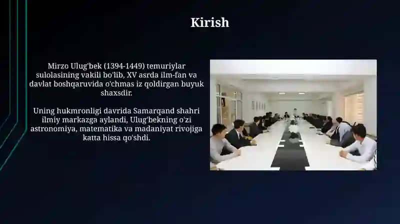 Mirzo Ulug'bek: Davlat arbobi va olim 3
