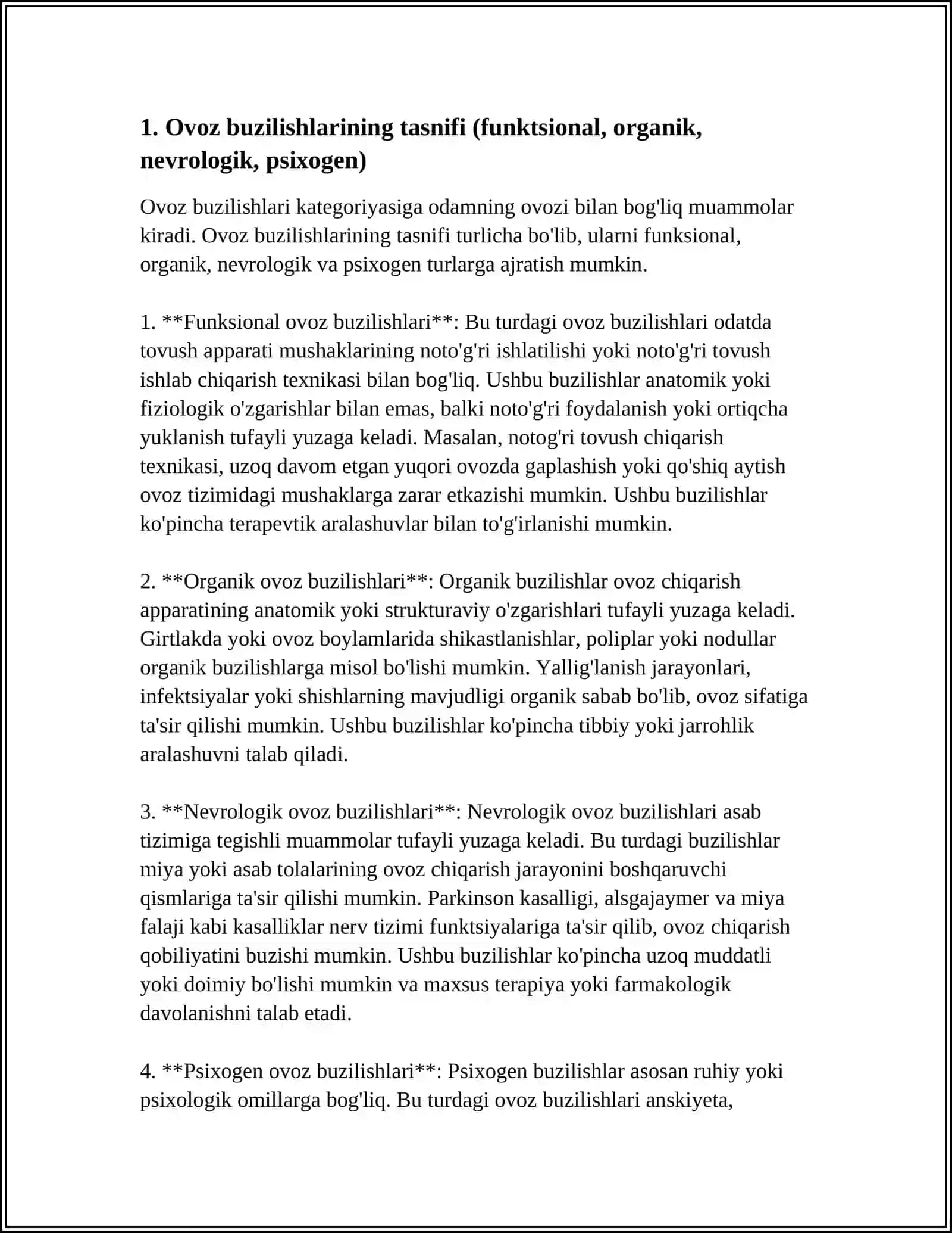 OVOZ BUZILISHLARI,UNING SABABLARI VA MEXANIZMLARI 3