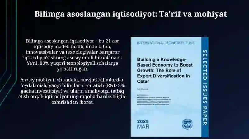 Bilimga asoslangan iqtisodiyotda ITning roʻli 3