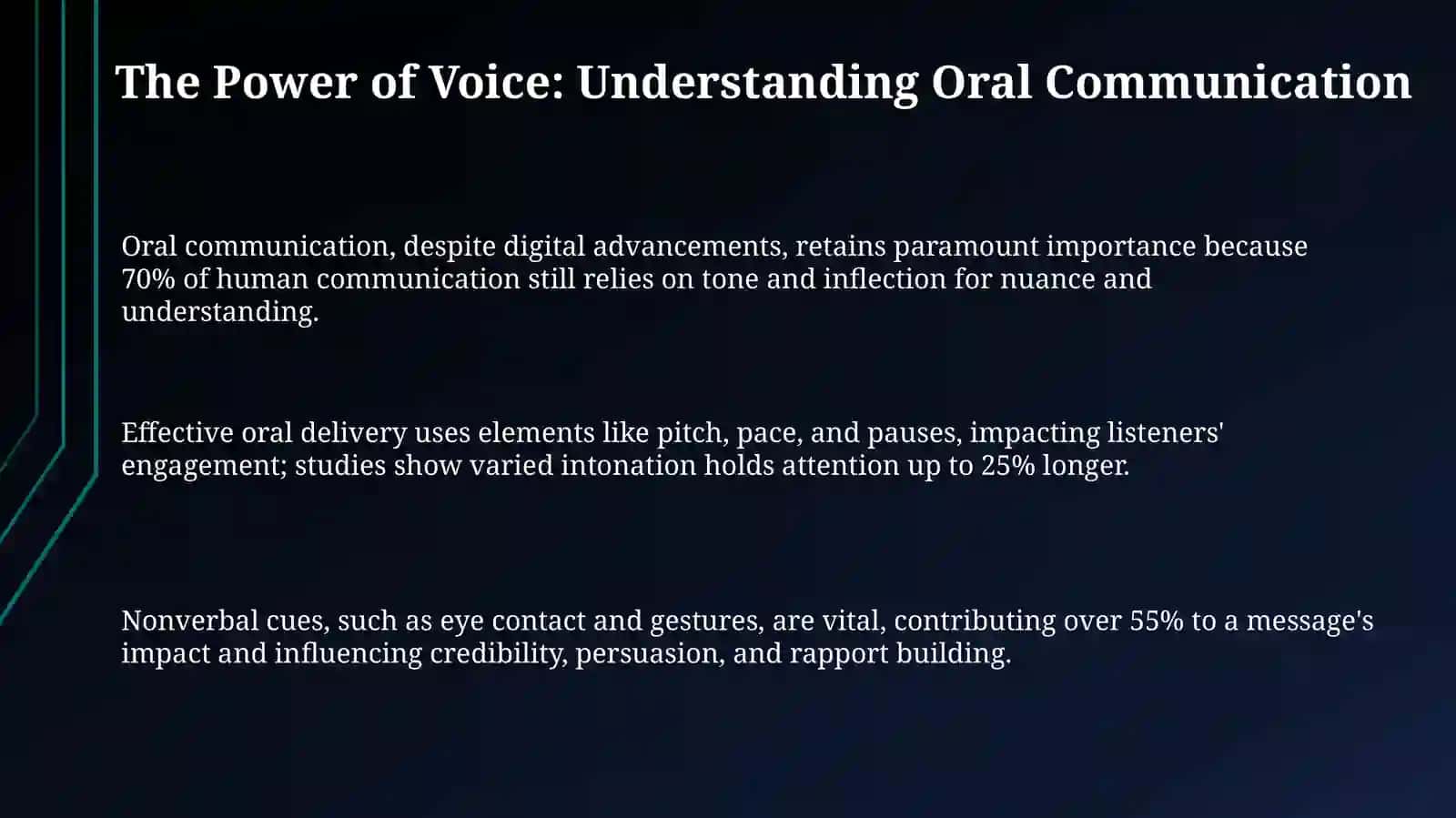 The Power of the Spoken Word: An Introduction to Oral Communication 3