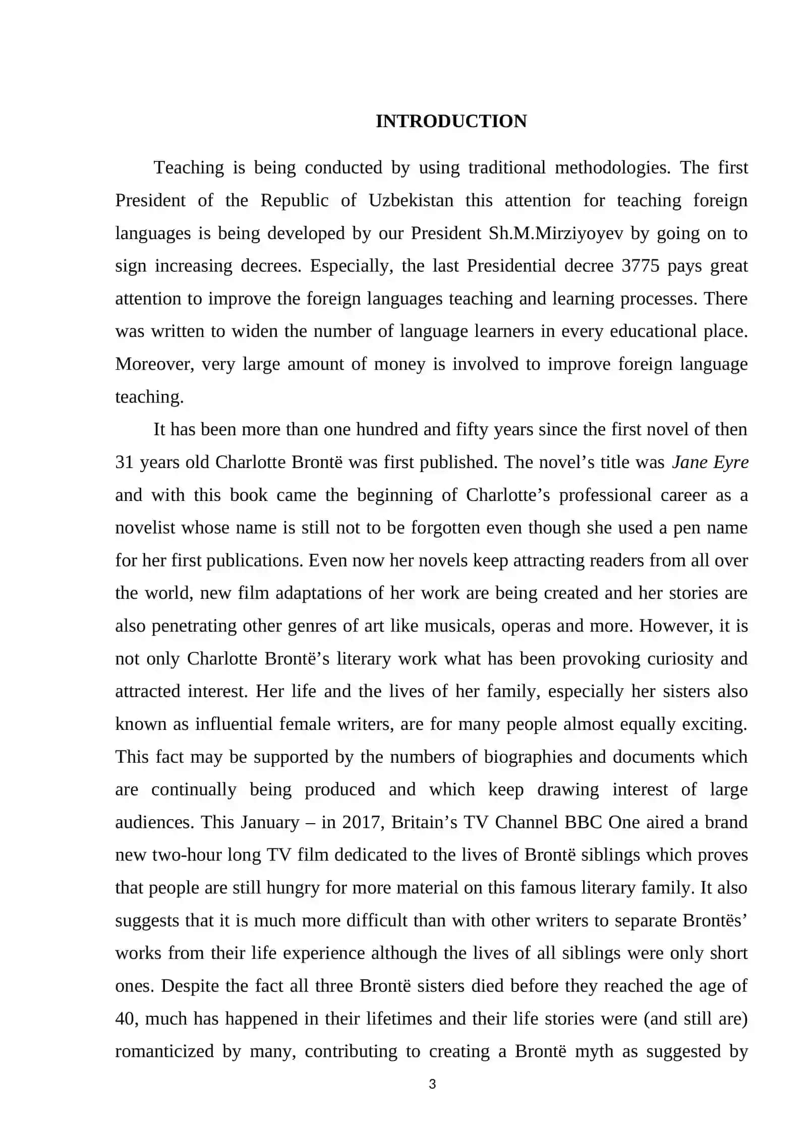 Male identity formation in Ch.Brontes Jane Eyre 3