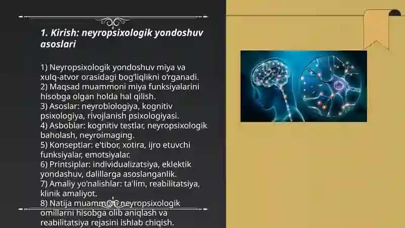 Muammoni hal qilishda neyropsixologik yondoshuv ( 16 listdan iborat taqdimot) 3