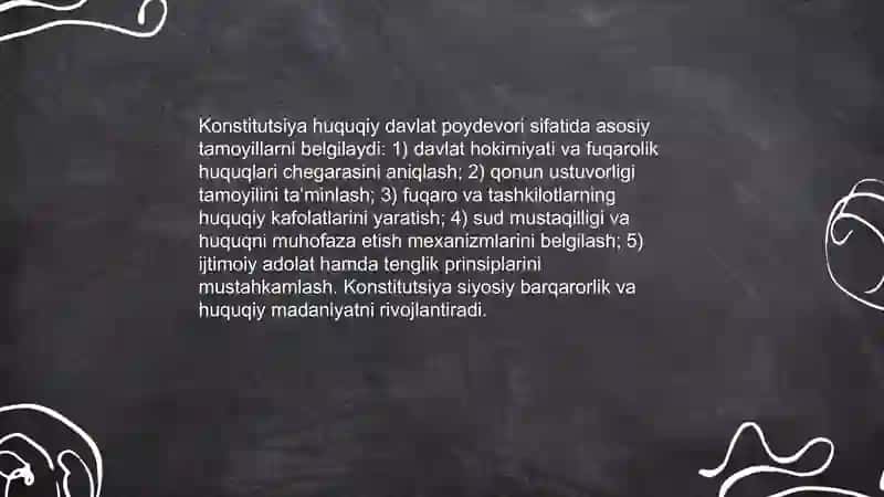 Konstitutsiya huquqiy davlat baxtiyor jamiyat poy devori 3