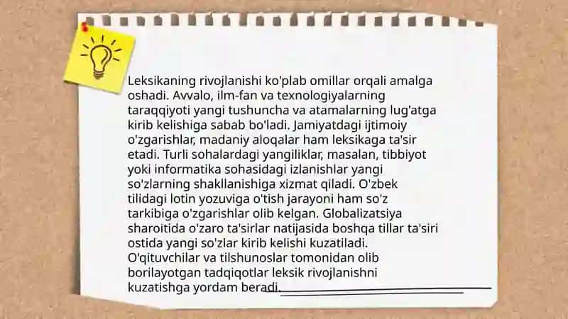 Til qanday rivojlanadi 3
