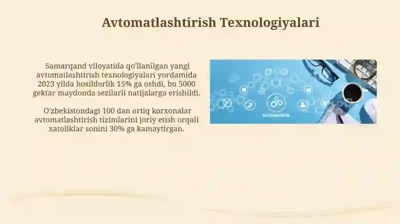 Optimallashtirish va Avtomatlashtirish 3