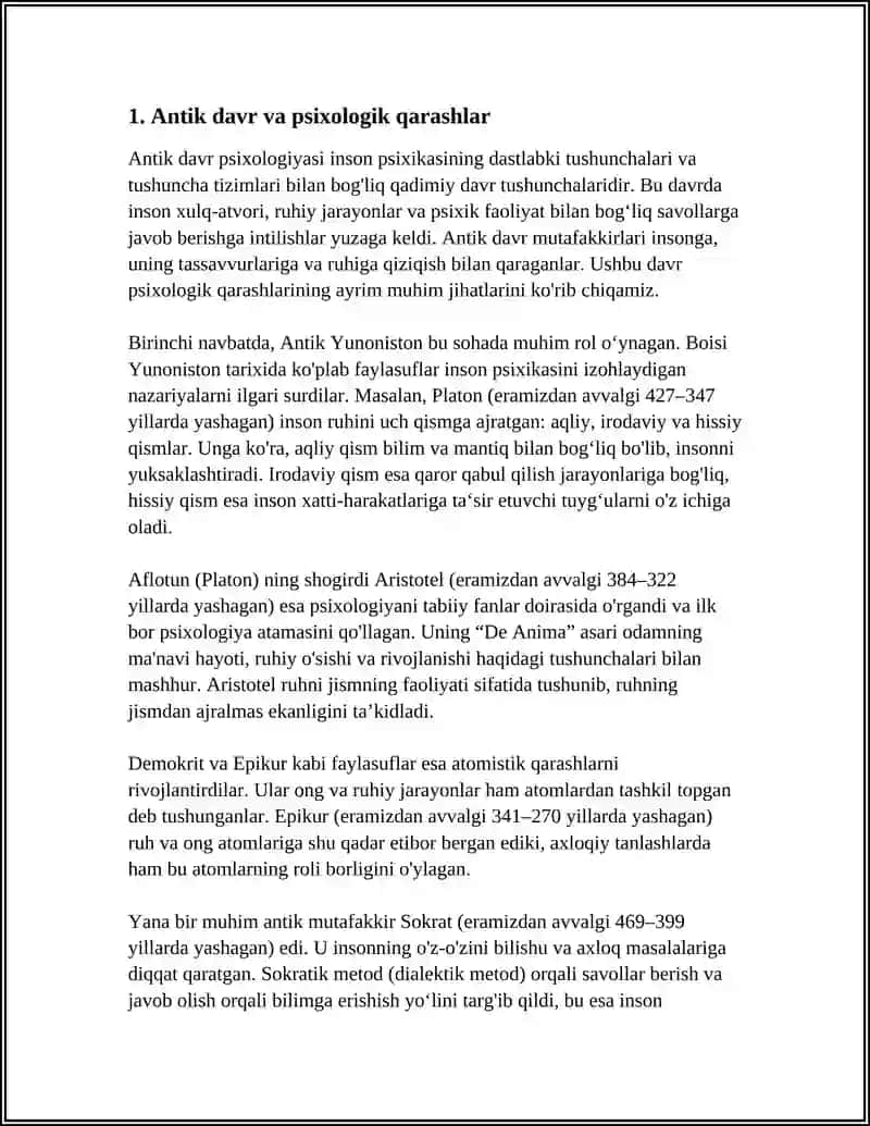 PSIXOLOGIK MAKTABLARNING YUZAGA KELISH TARIXI 3