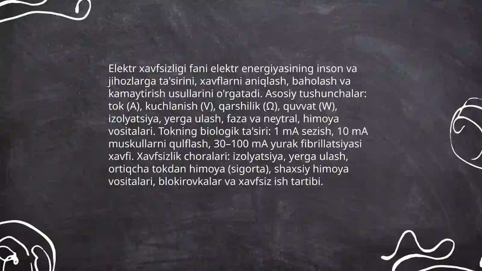 Elektir xafsizligi faniga kirish 3