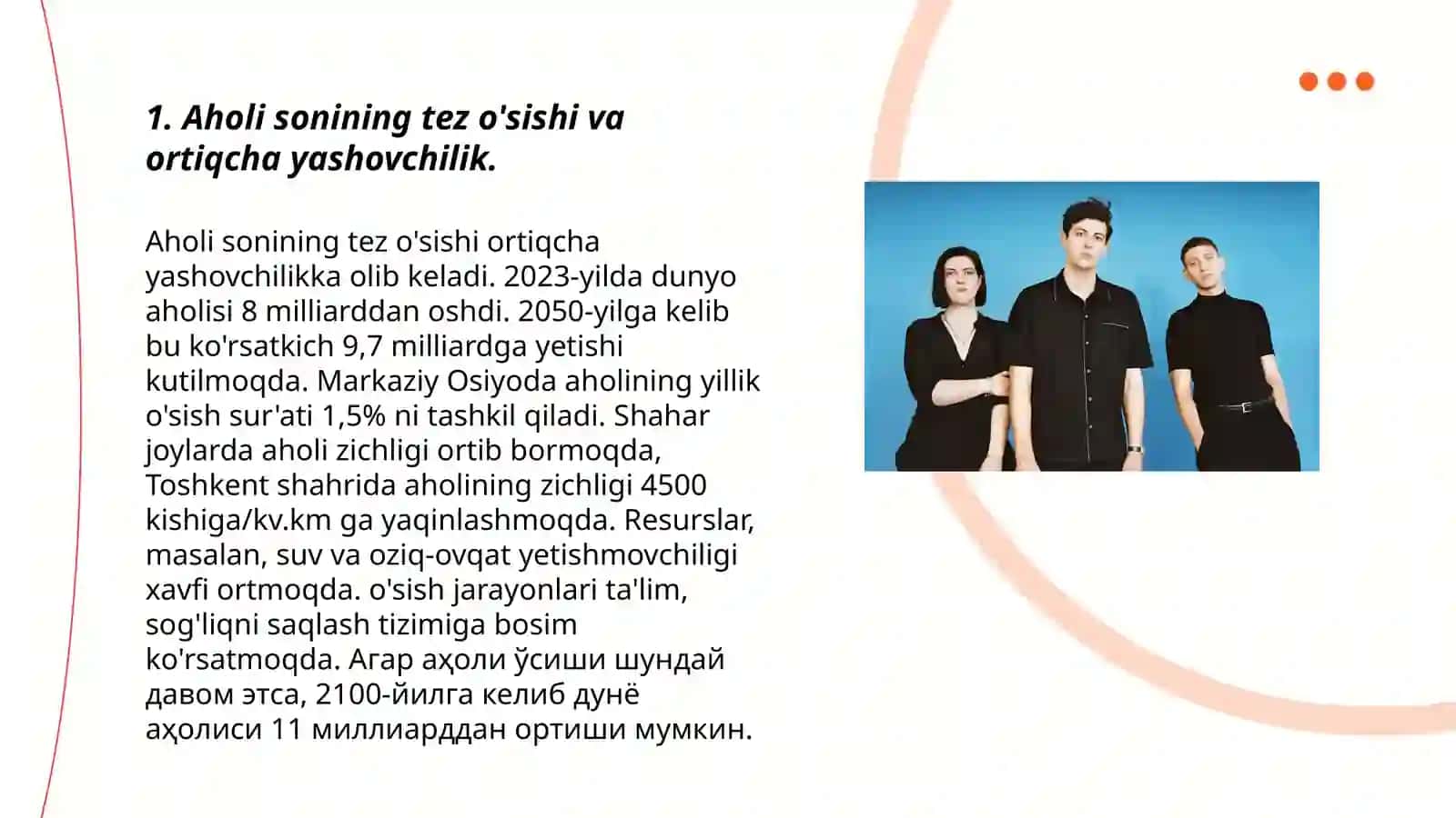 Dunyodagi demografik muammolarni paydo bo'lish sabablari va yechimlari 3