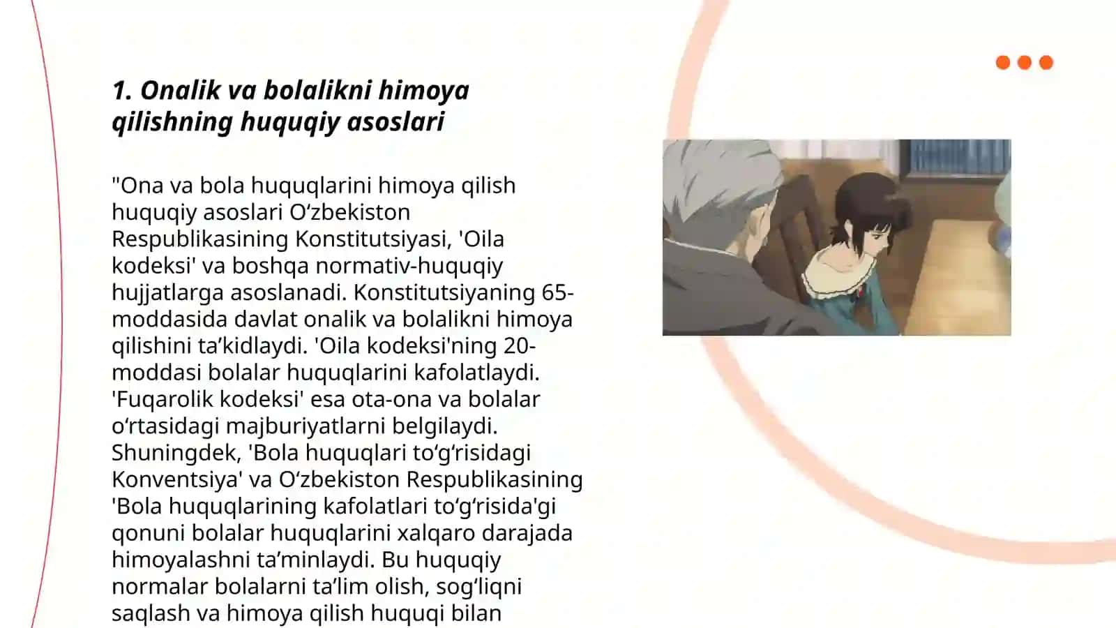 Onalik va bolalikni muhofaza qilish 3