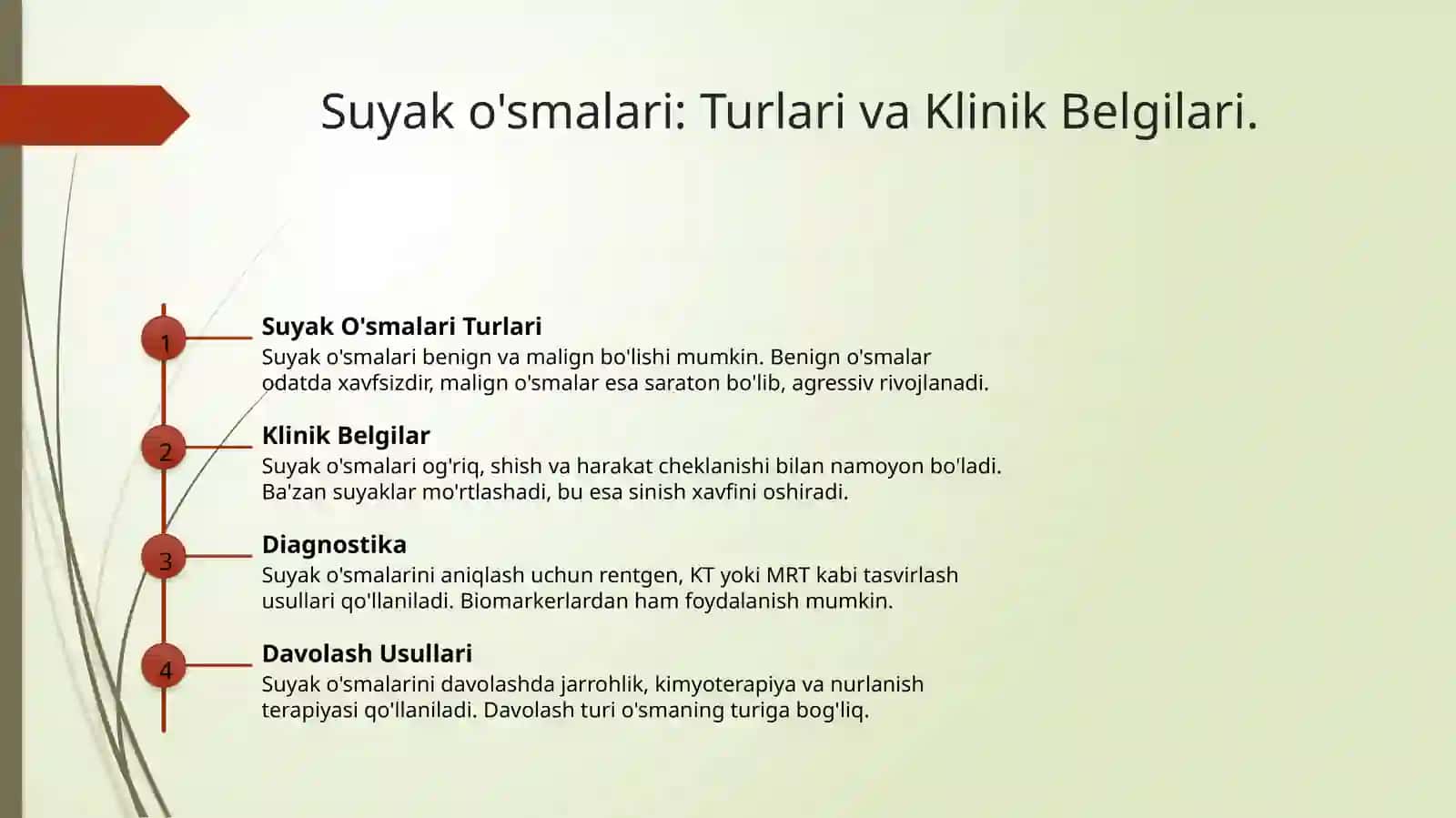 Suyak O'smalari Turlari 3