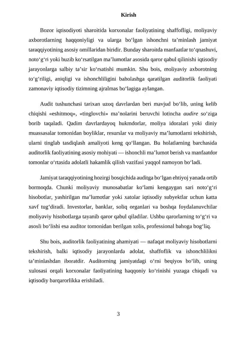 AUDITORLIK FAOLIYATINING ASOSLARI 3