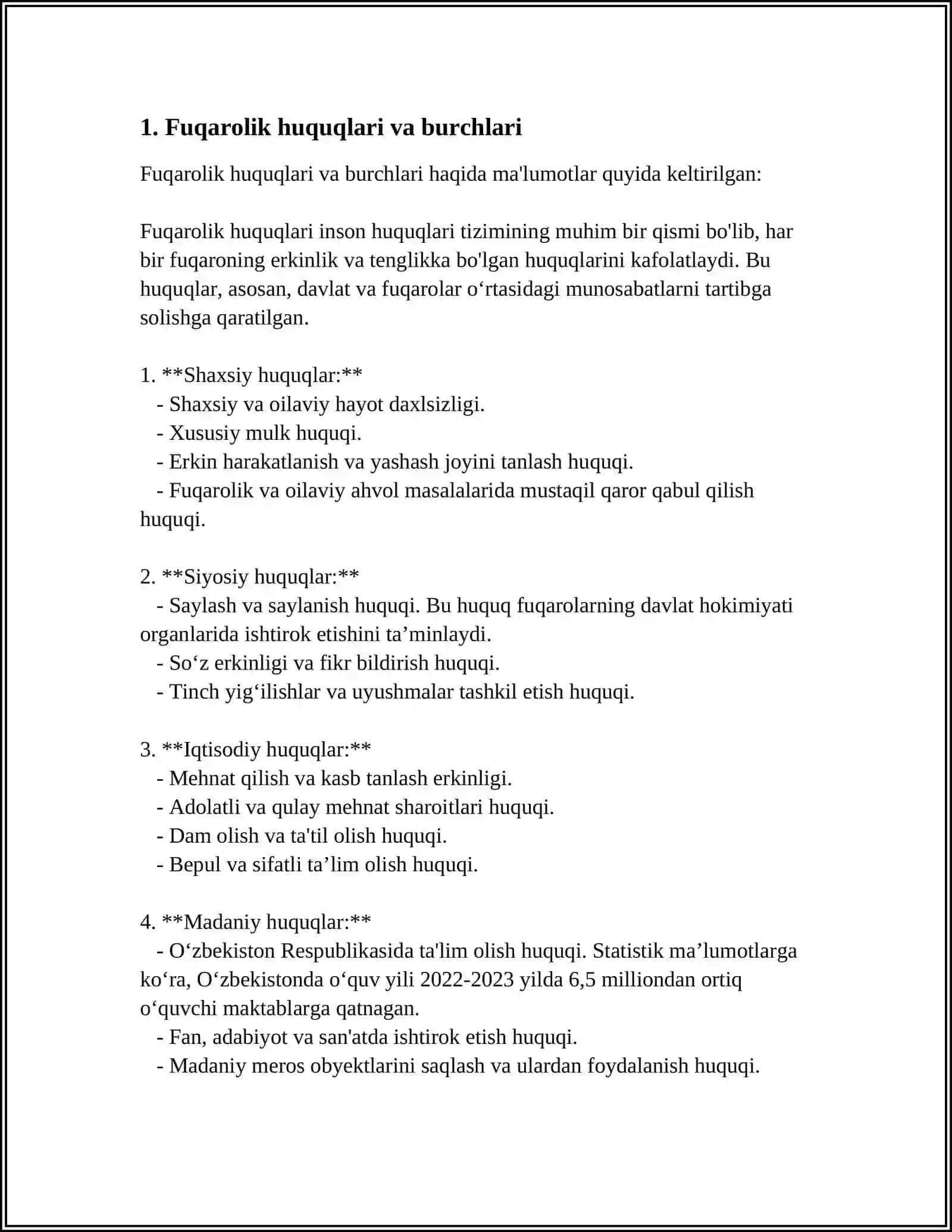 FUQAROLIK TARBIYASI. HUQUQIY TARBIYA VA IJTIMOIY-IQTISODIY TARBIYA 3