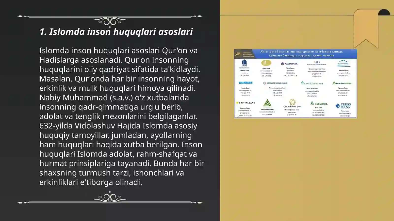 Islomda inson huquqlari himoyasi, ijtimoiy tenglik, adolat va tolerantlik 3