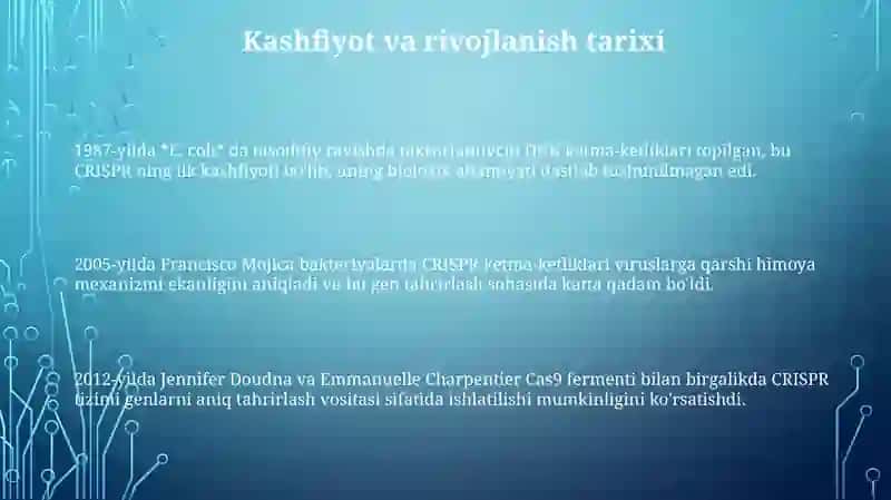Genetik muhandislikda CRISPR texnologiyasi 3