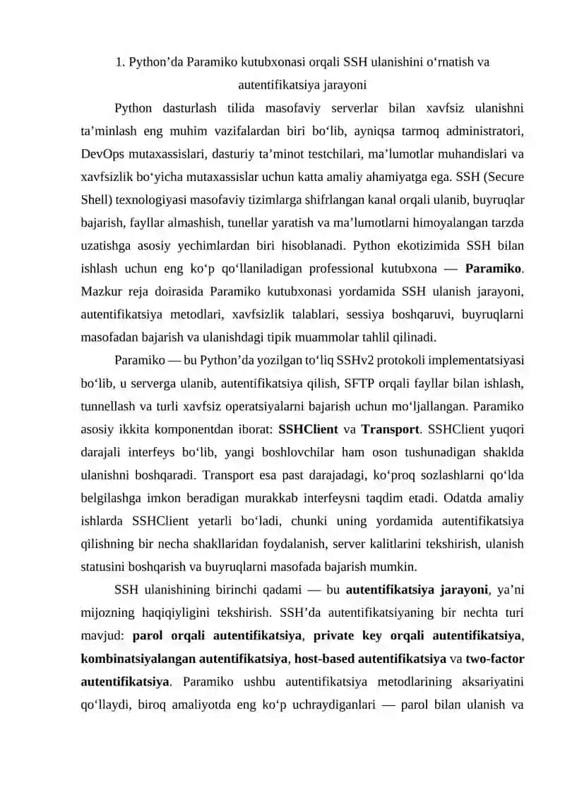 Python'da SSH Tunnellashni Amalda Ko'rsatish 3