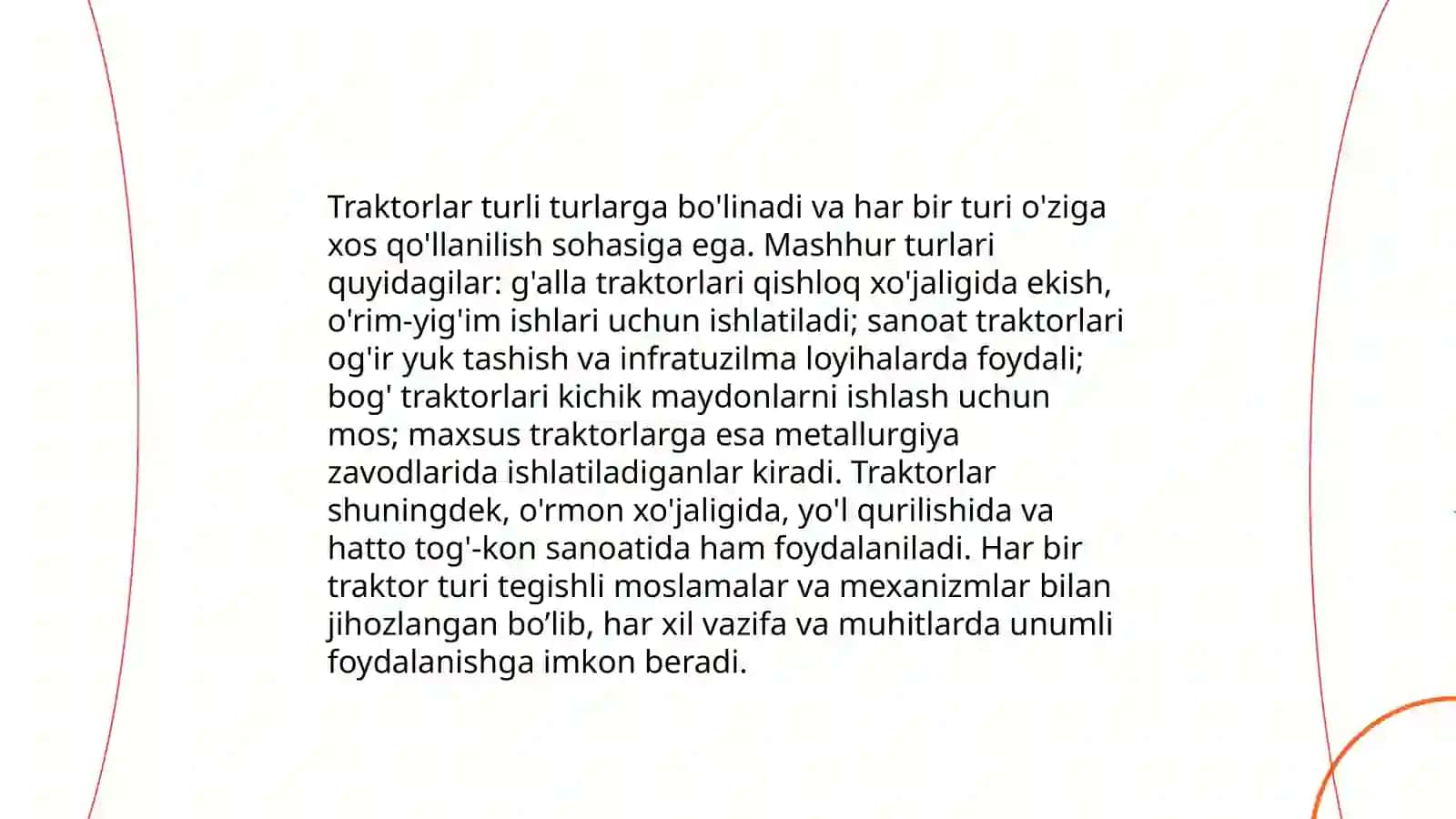 Traktorlar va oʻziyurar mashinalar mavzusida kurs ishi 3