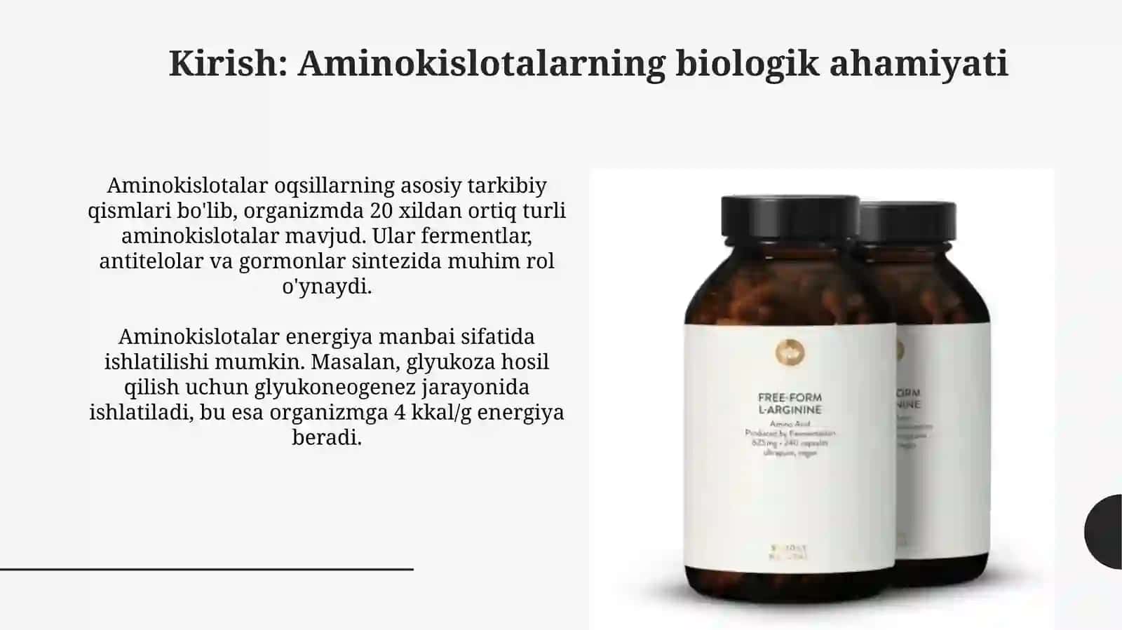 Amino Kislotalar: Asosiy Vazifalar 3
