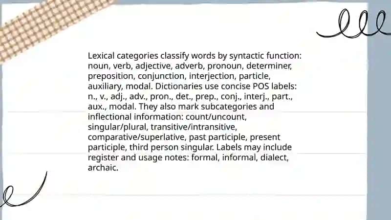 part of speech and dictionary entroies 3