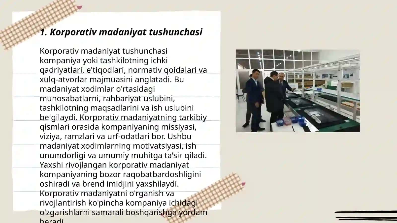 Korporativ madaniyat tushunchasi 3