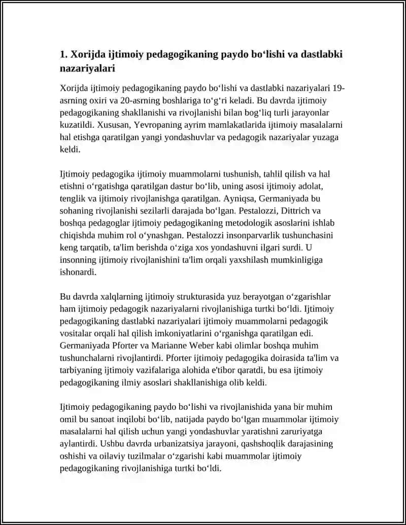 XORIJDA IJTIMOIY PEDAGOGIKANING RIVOJLANISH TARIXI 3