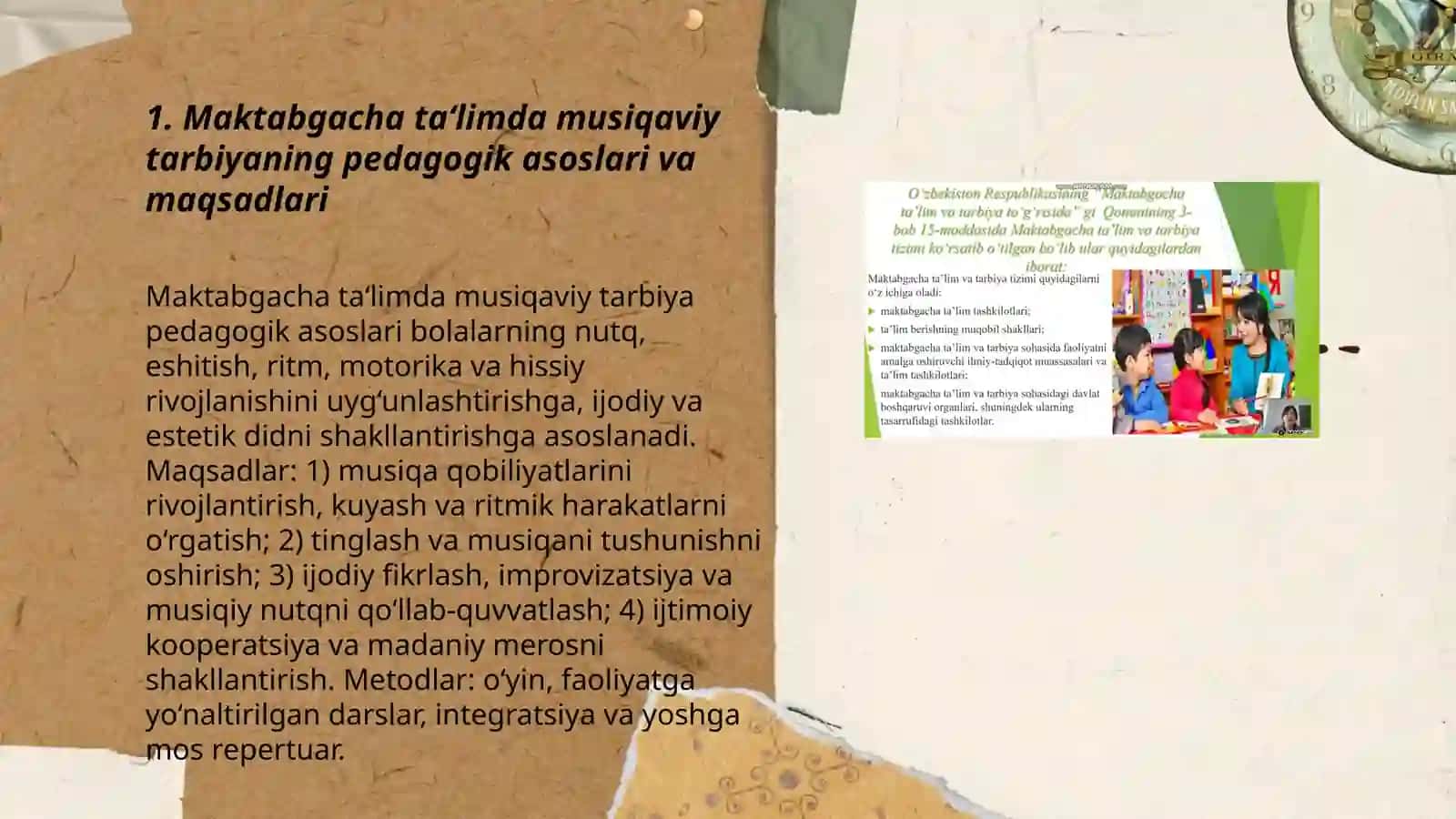 Maktabgacha ta'lim tashkilotlarida musiqaviy tarbiyaning maqsad va vazifalari 3