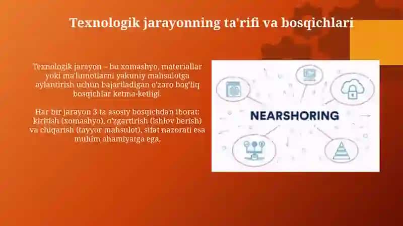 Texnologik jarayon haqida tushuncha 3