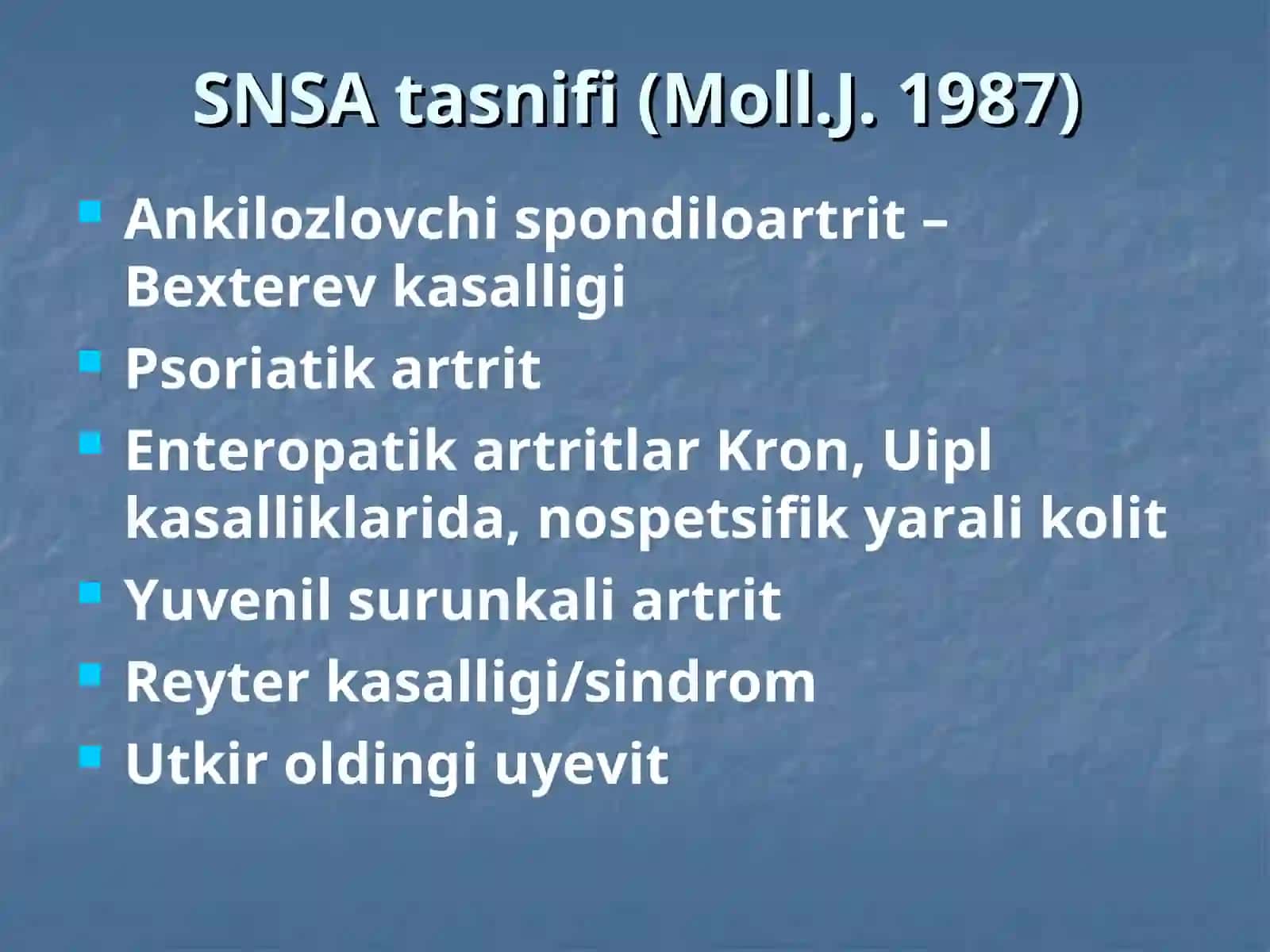 Seronegativ spondiloartritlar(Reaktiv artrit) 3