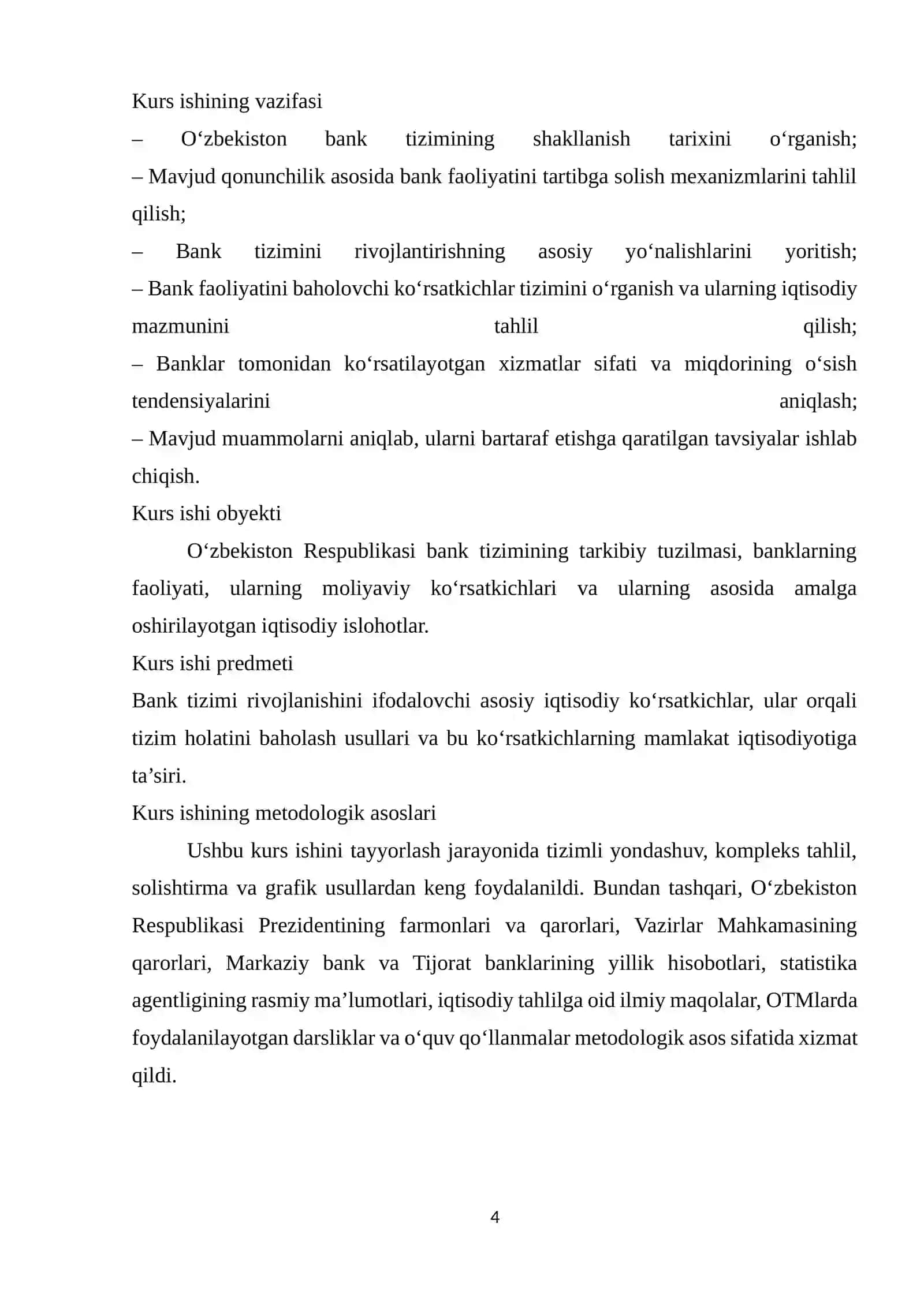 O‘ZBEKISTON RESPUBLIKASI BANK TIZIMINI RIVOJLANTIRISH KO‘RSATKICHLARI 3