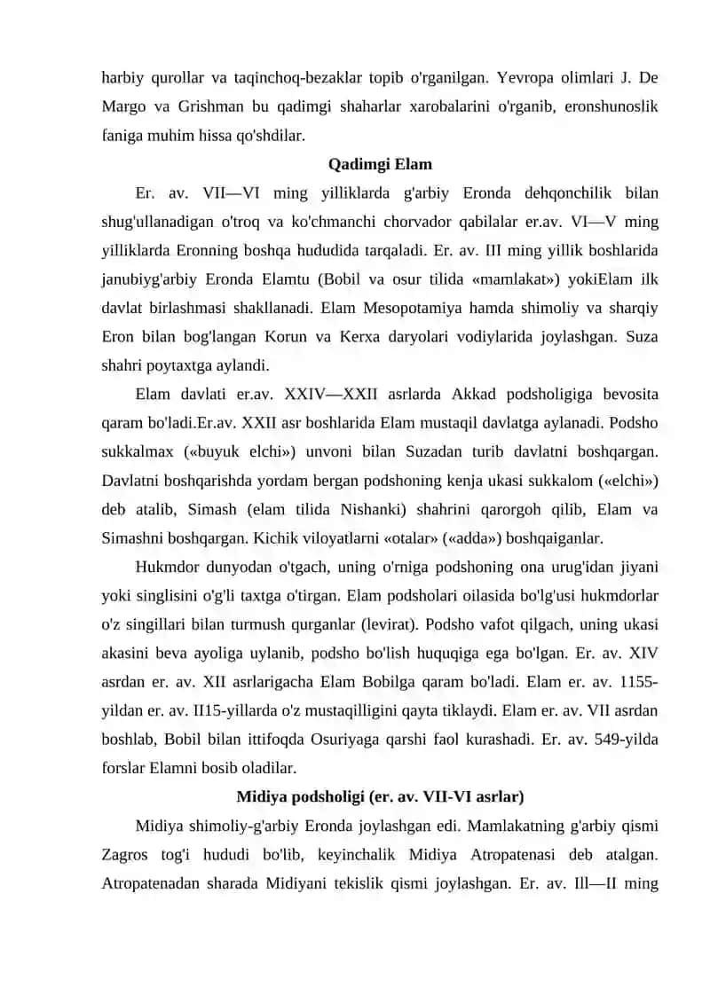 Jahon tarixdan Qadimgi Eron iqtisodiyoti tarixi 3