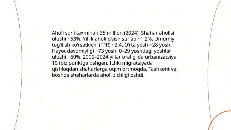 Ôzbekiston Respublikasidagi ijtimoiy ôzgarishlar Bank ishi yônalishi, 1/ 25 guruhi talabasi Choriyeva Mahliyo 3