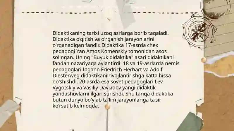 Didaktika ta'lim nazariyasi sifatida. Ta'lim paradigmalari 3