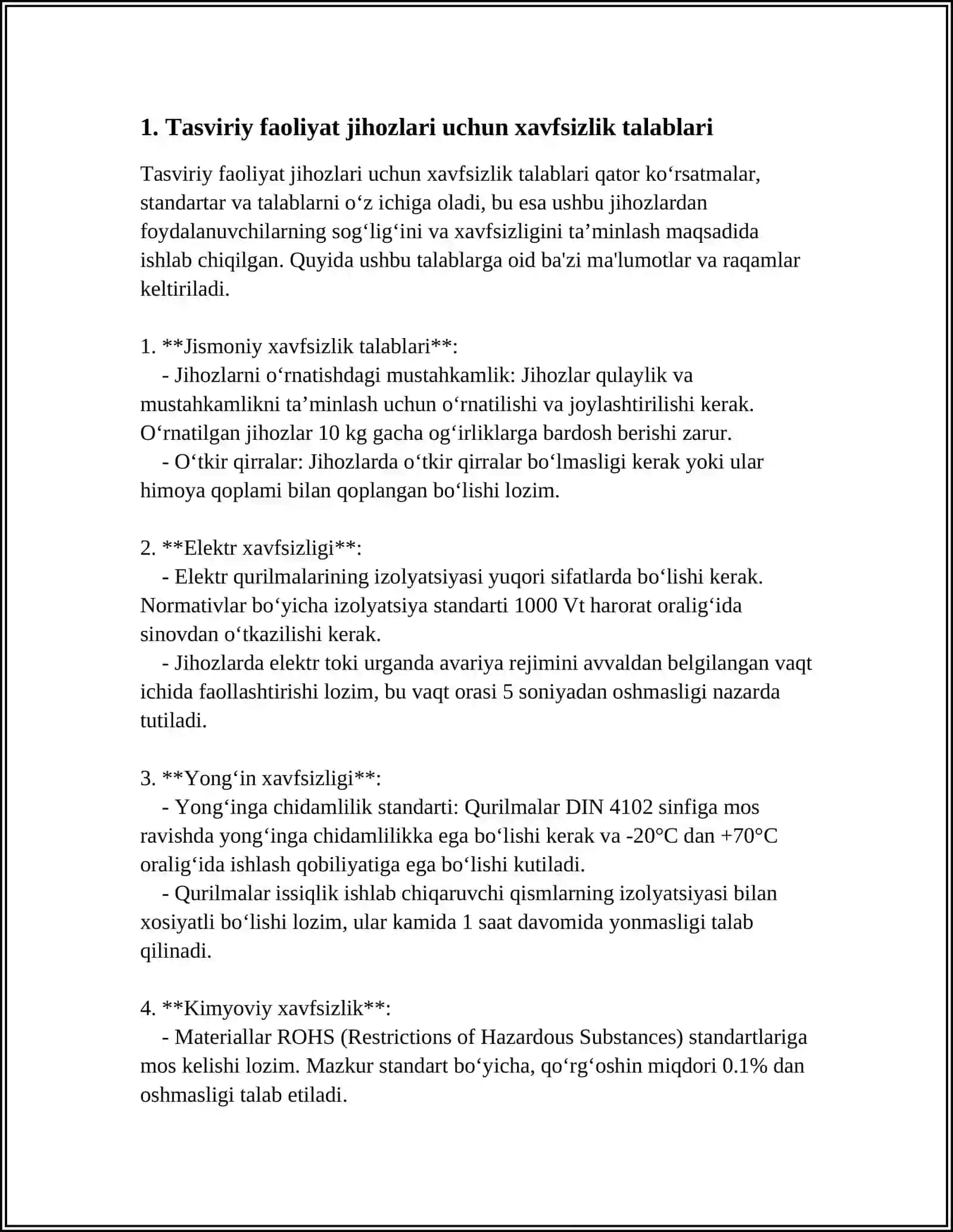 MAKTABGACHA TA’LIM TASHKILOTLARIDA TASVIRIY FAOLIYAT MASHG‘ULOTLARI JIHOZLARIGA QO‘YILGAN TALABLAR 3