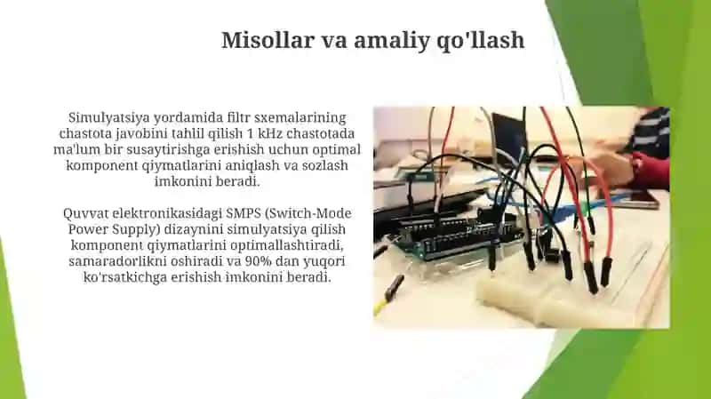 Elektr zanjirlarini simulyatsiya qilish 3
