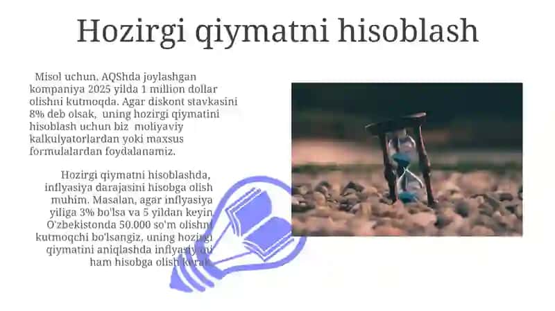 Pulning vaqt boyicha qiymati 3