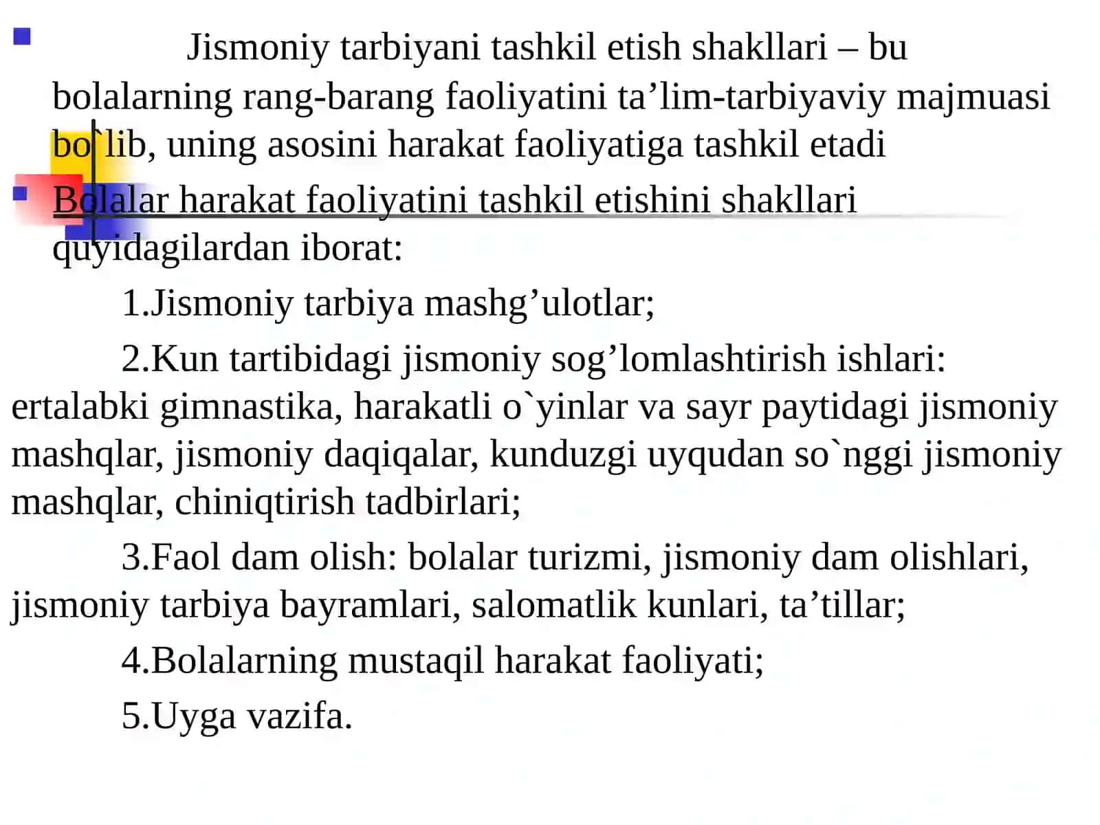 Maktabgacha ta'lim tashkilotlari gajismoniy tarbiya vazifalari va vositalarini tadbiq etish 3