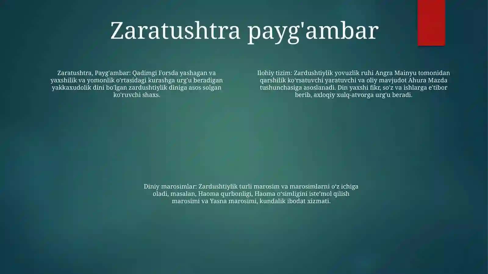 Zardushtiyliknig Teologik Tizimi Va Diniy Marosimlari 3