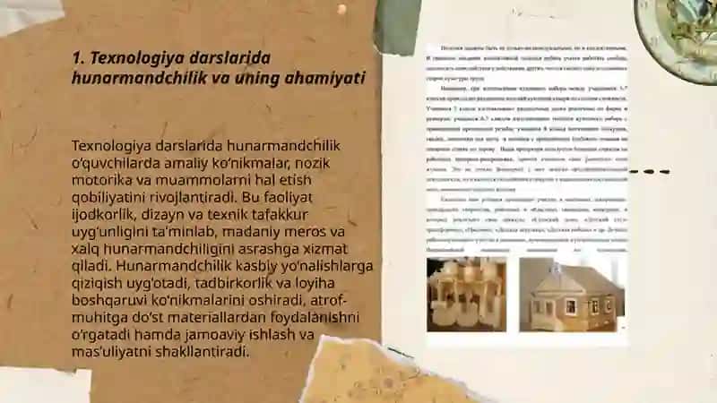 Texnologiya darslarida hunarmandchilik va uning ahamiyati 3