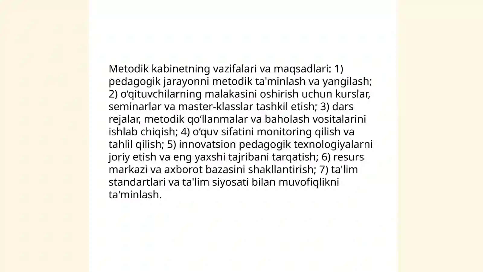 Metodik kabinet ishining mazmuni va asosiy shakllari 3