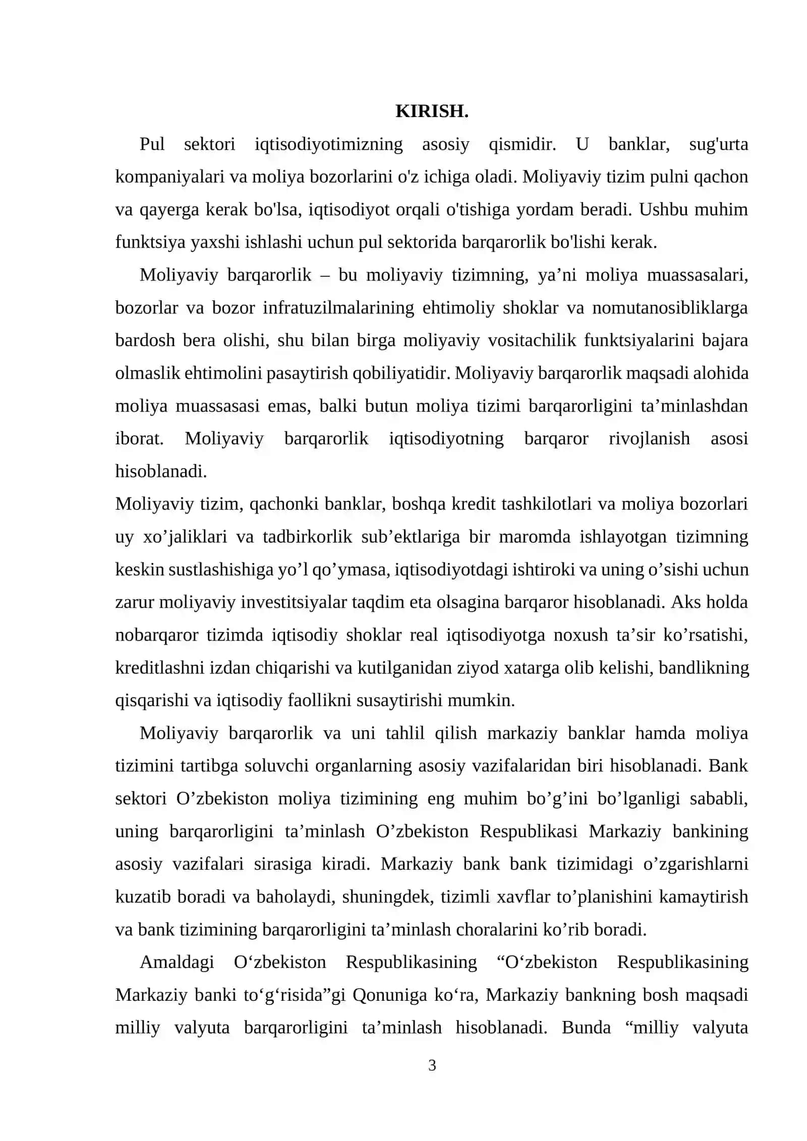 Pul sektorida barqarorlik omillarining makroiqtisodiy tahlili 3