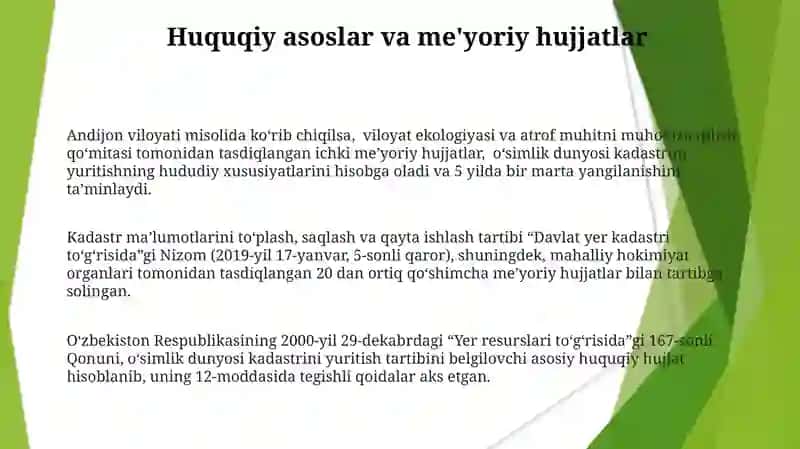 Ösimlik dunyosi davlat kadastrini yuritish tartibi 3