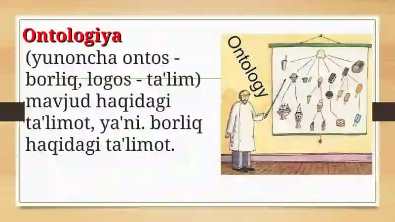 Aristotlel, Farobiy va Kantning ontologiyayasida kategoriyalar 3