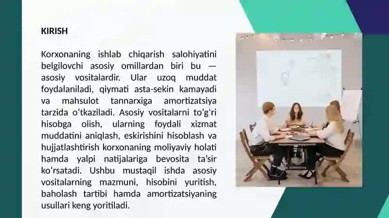 Asosiy vositalar hisobi va ularning amortizatsiyasi 3