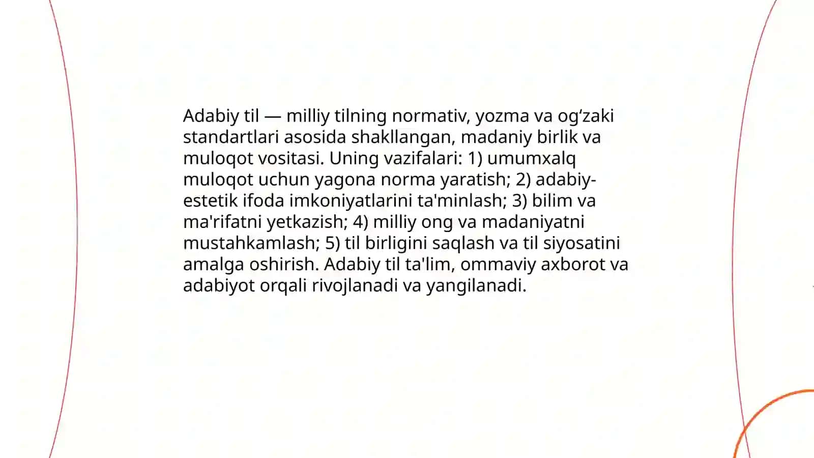 Oʻzbek tilida adabiy til me'yorlari 3
