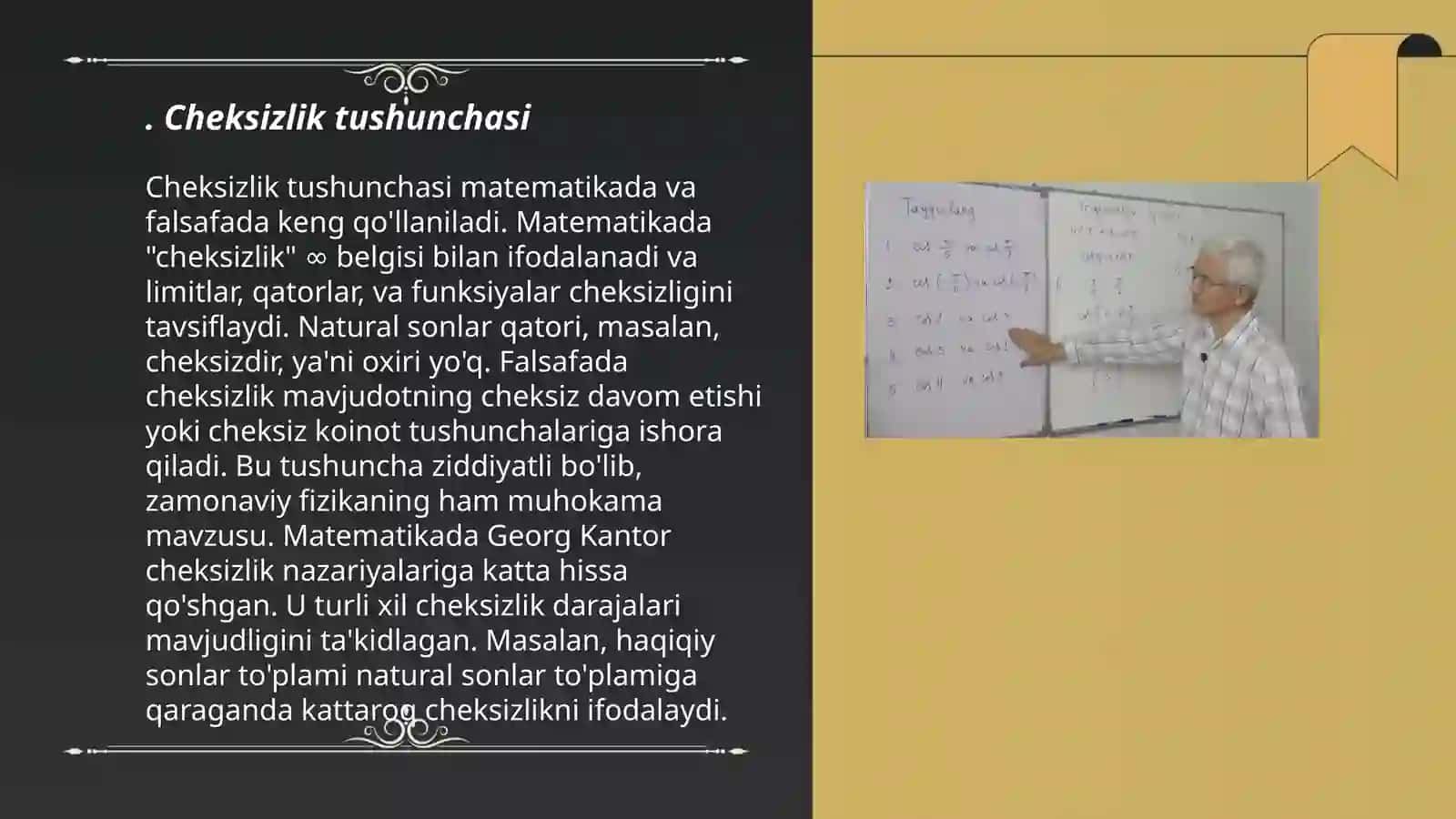 Cheksiz katta va cheksiz kichik funksiyalar 3