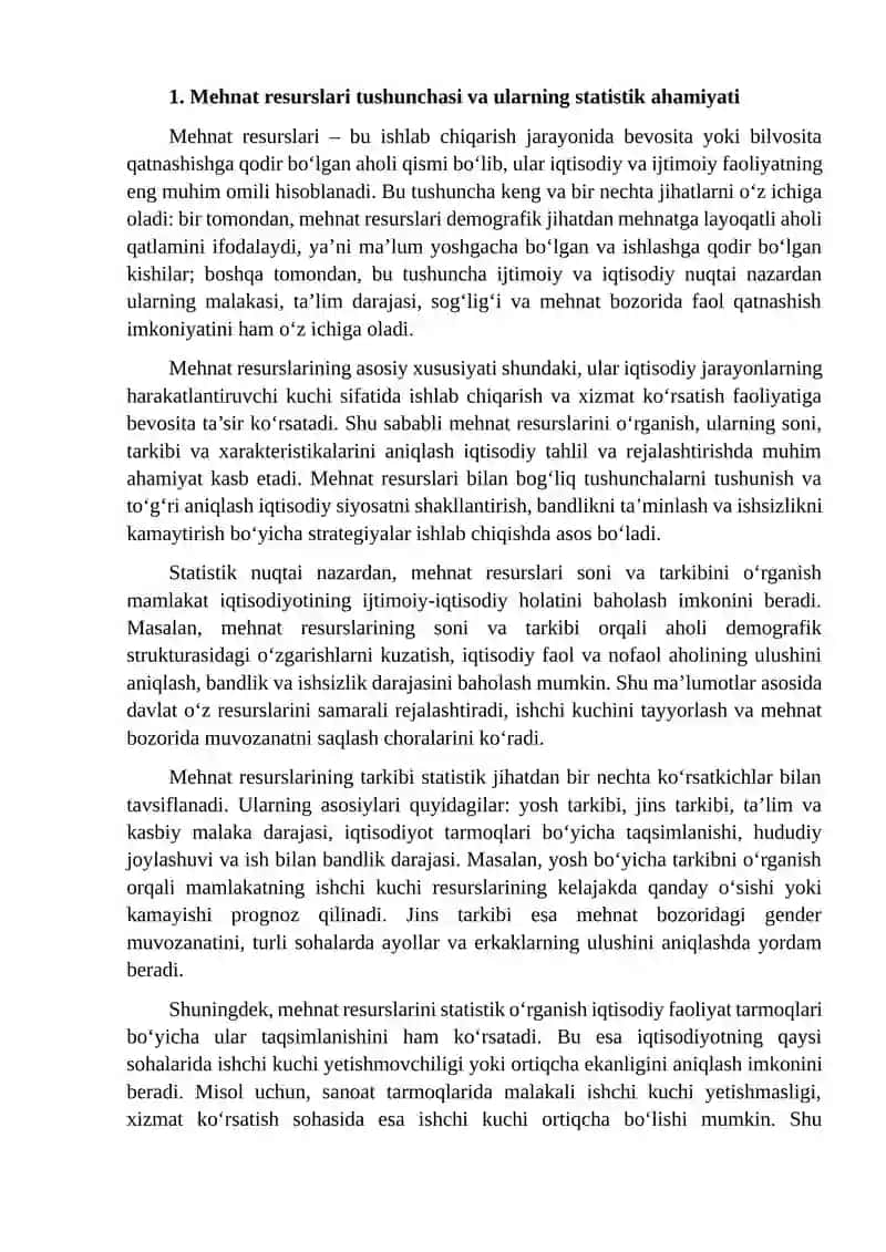 Mehnat resurslari soni va tarkibi statistikasi 3