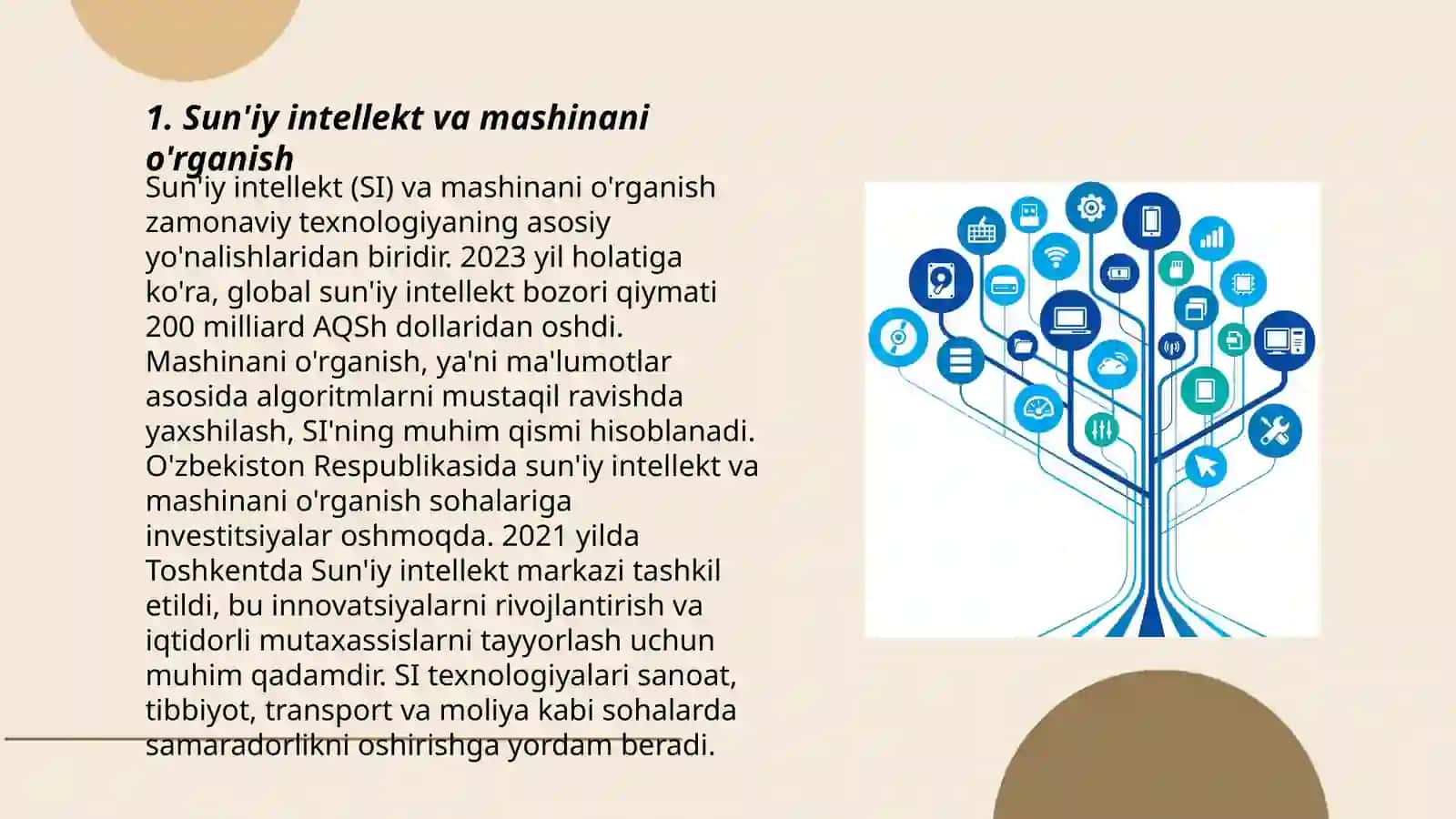 Sun'iy intellekt va mashinani o'rganish 3