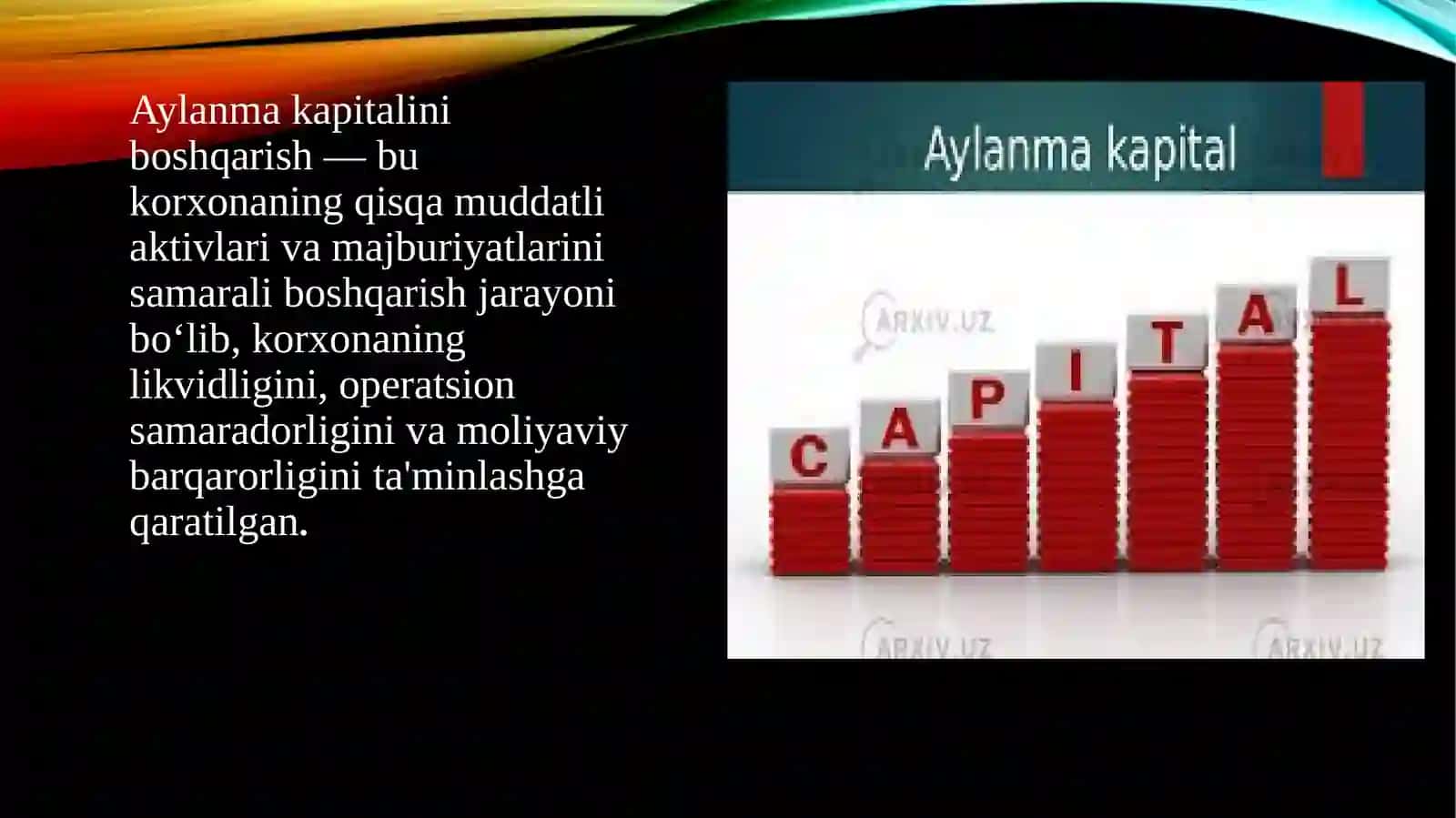 Aylanma kapitalni boshqarish 3