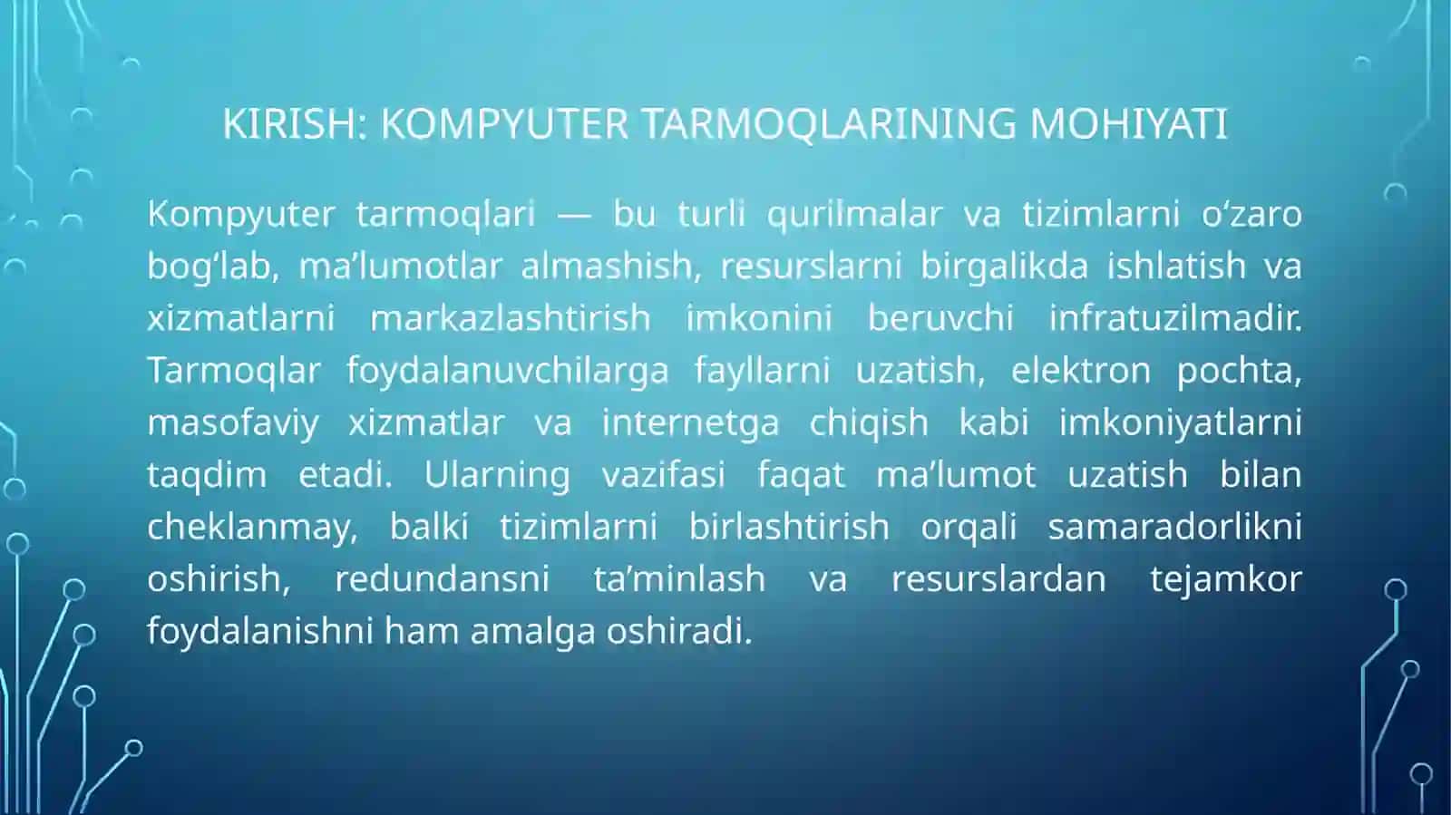 Kompyuter tarmoqlari va turlari 3