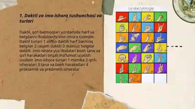 Daktil va imo-ishora 3