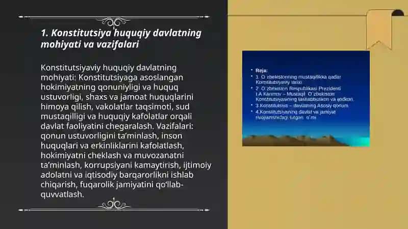 Konstitutsiya huqiquy davlatning asosi 3